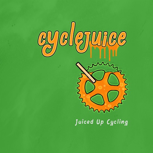 Capture the energetic healthy CycleJuice logo for cyclists  :)