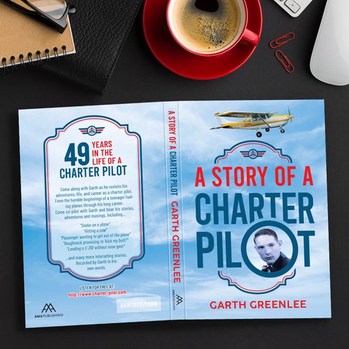Book Cover Design of Memoir of a Charter Pilot