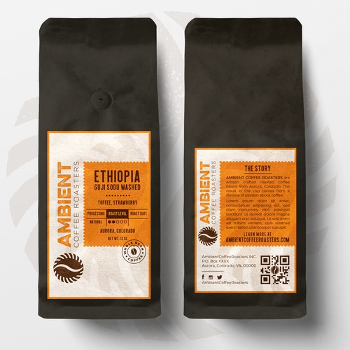Coffee bag labels