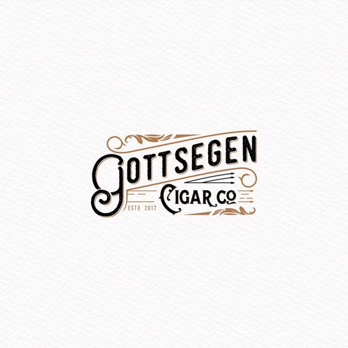 Logo mixing 1900's aesthetic with modern design