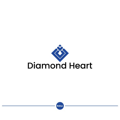 Modern minimalist diamont logo