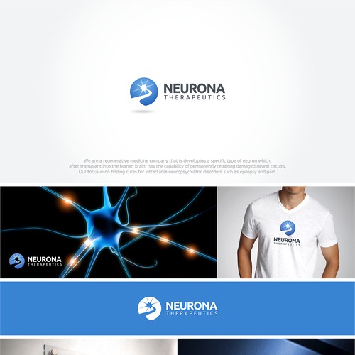 Create a stunning logo Neurona, a company focused on interneuron cell-based therapies
