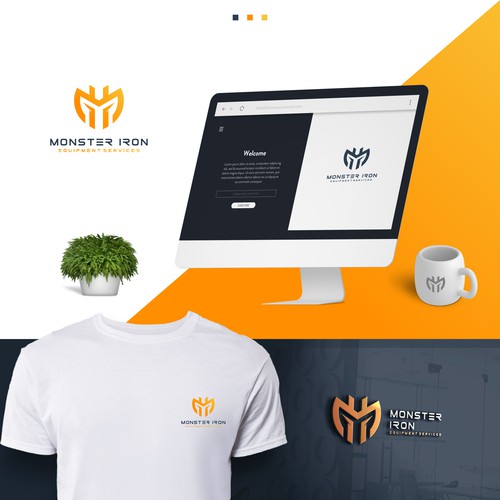 Bold Logo for MONSTER IRON