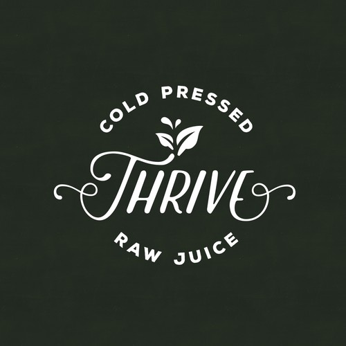 Thrive-Logo concept for raw juice