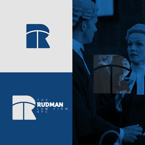 MINIMAL LOGO DESIGN FOR RUDNAN LAW FIRM