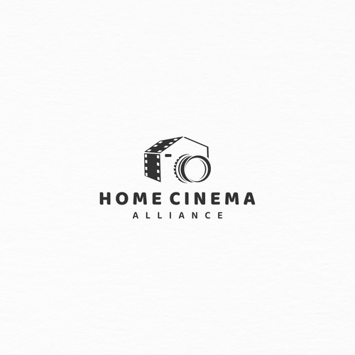 logo design home cinema alliance.