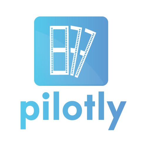 Create a logo for Pilotly, the only way to watch TV before its on TV