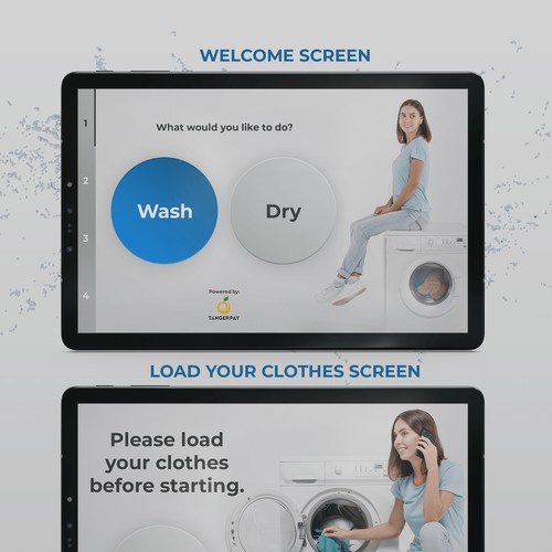 Tangerpay Laundromat Kiosk Design