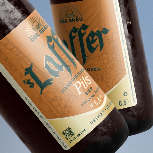 Beer Label For German Brewery
