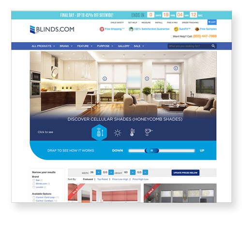 Interactive Concept for Blinds.com