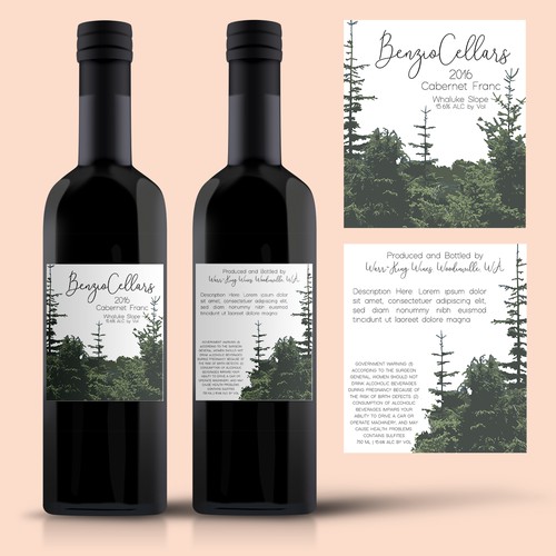 Label Design Concept for Wine