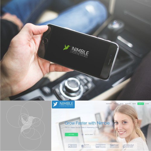 Technology driven marketing solutions firm seek tech savvy logo