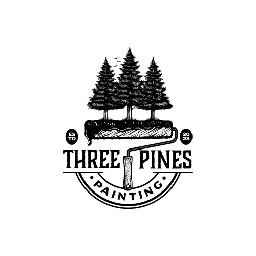 Three pines Painting