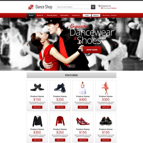 Design Dancing Shoe frontpage
