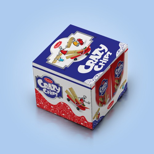 Royal Crazy Chips Box Design