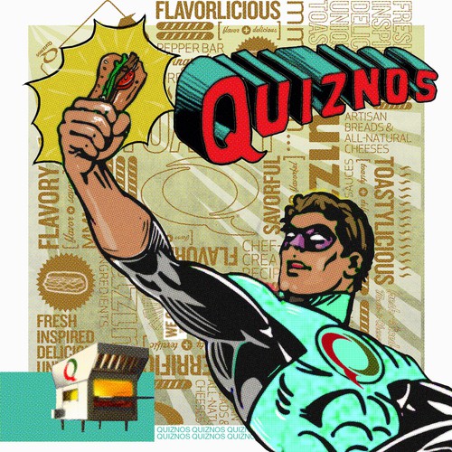 Create a Superhero for Quiznos- Awarding 15 Winning Designs