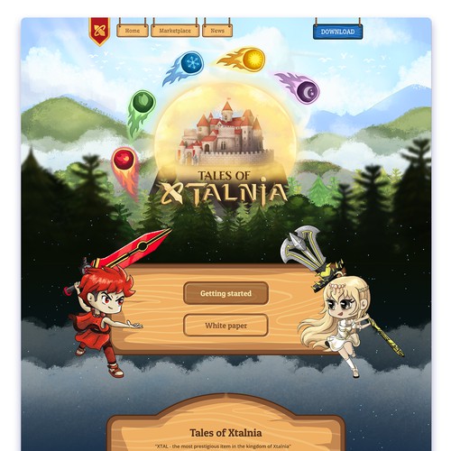 XTalnia landing website