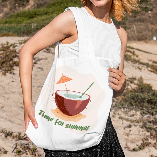 Illustration for print on bag