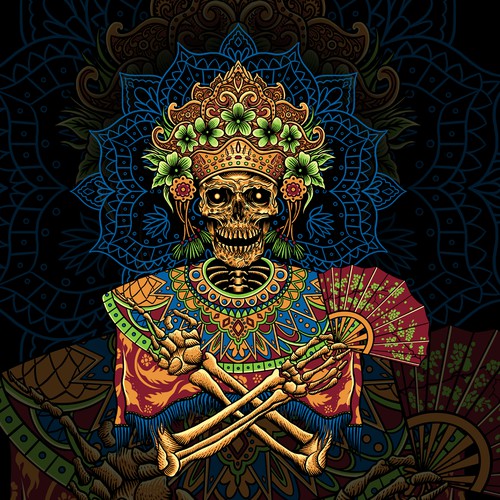 Balinese dancer skull