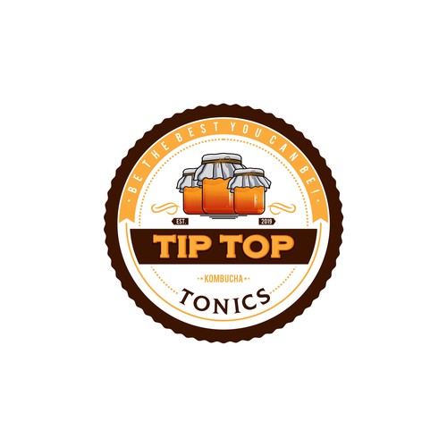 Tip Top Tonics Logo and Brand Identity Design