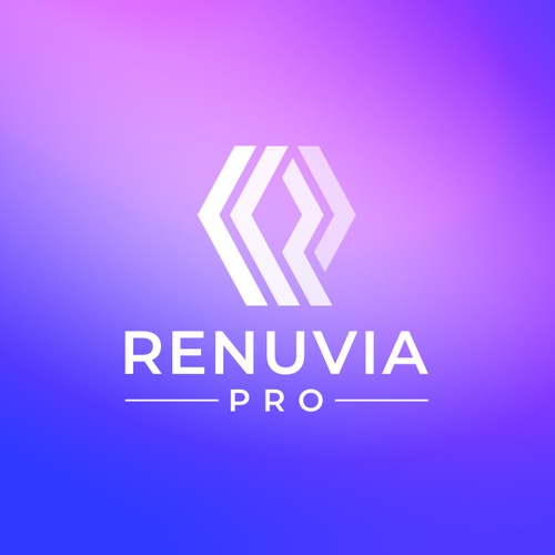 Minimalist logo concept for RENUVIA PRO