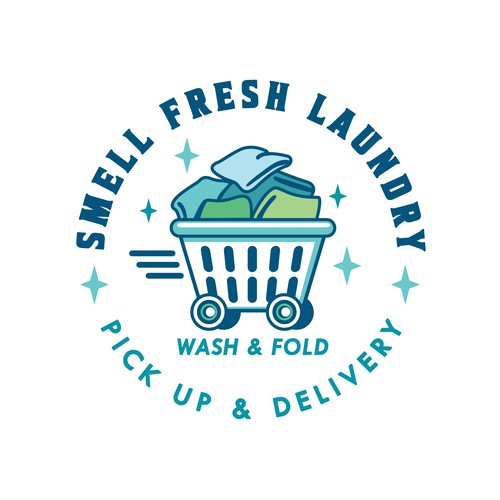 Laundry Pick up & Delivery Logo