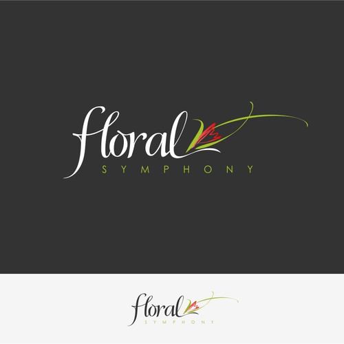 Create an elegant, stylish logo for a premiere flower shop