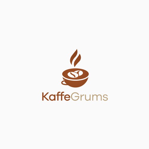 KaffeGrums logo concept