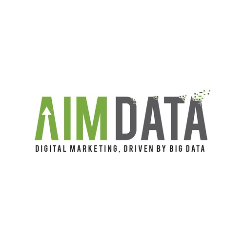 Aim Data Logo Design