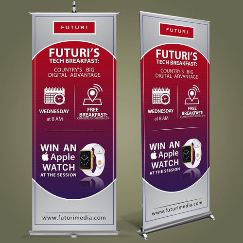 Stand-up banner