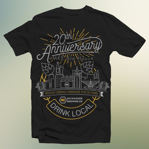 anniversary brew house tshirt