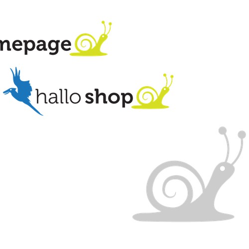 Erstellt ein cooles Logo für Webgestaltung "hallo homepage"