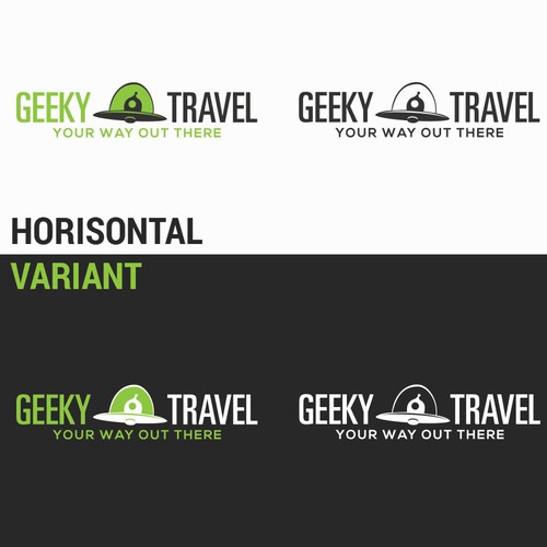 Create a worldwide brand logo for our Geeky travel plans!