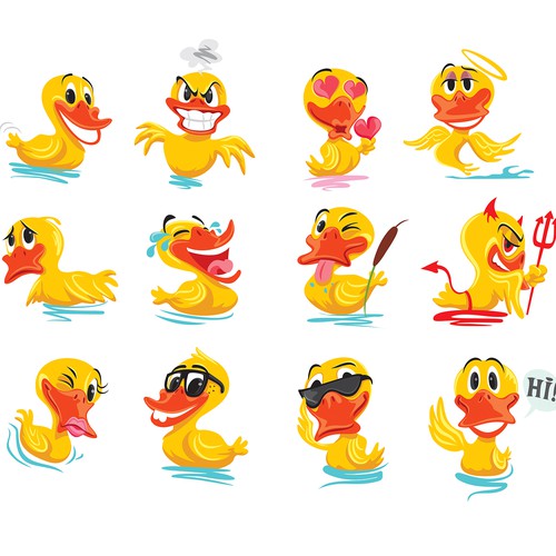 Rubber ducky Emoji/Sticker Pack