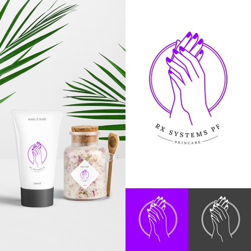 Concept for a skincare brand. This brand is available. Contact us and we will do a 1 to 1 job.