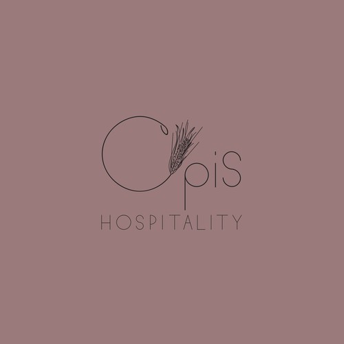 Minimalistic logo for food industry