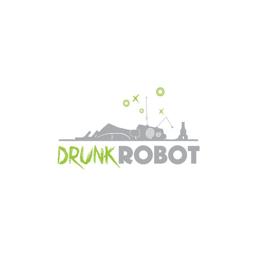 DRUNK ROBOT LOGO CONCEPT