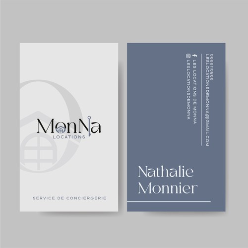 Business card Design for MonNa