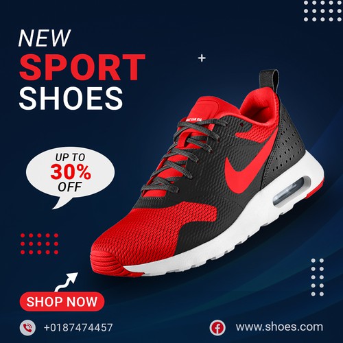 Sport Shoes Social Media Post Design