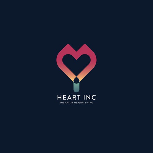 Logo concept for healthy living promotional company