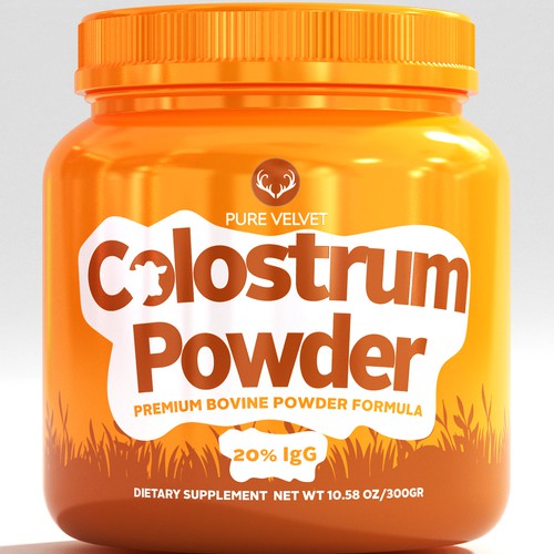 Supplement Label to capture Amazon shopper attention & boost CTR - Colostrum Powder