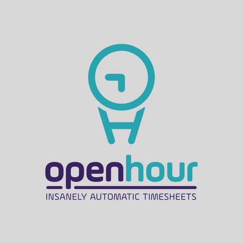 Concept logo for open hour