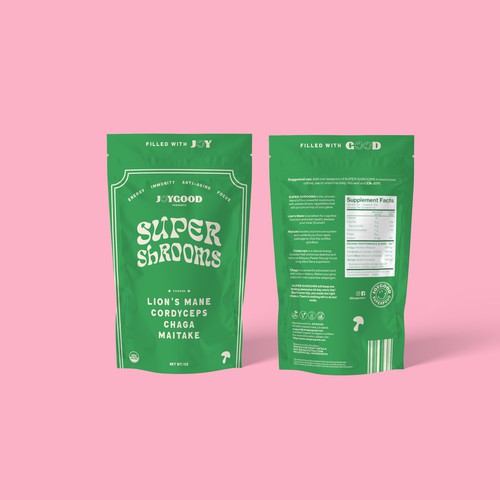 Super Shrooms Packaging Design