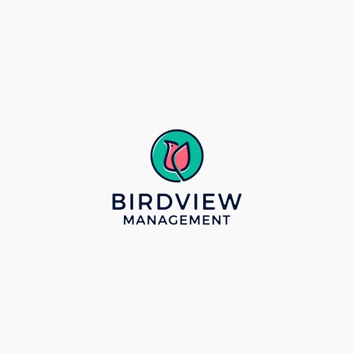 A bird (freedom) & a flower (prosperity & success) - Logo for investment firm