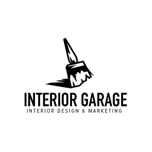 minimalist logo design for interior garage