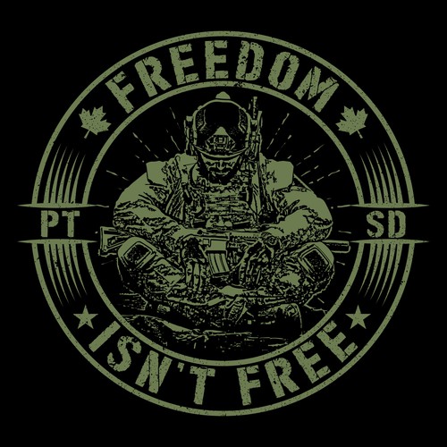 Freedom Isn't Free T-Shirt Design For wireddifferentlycanadK