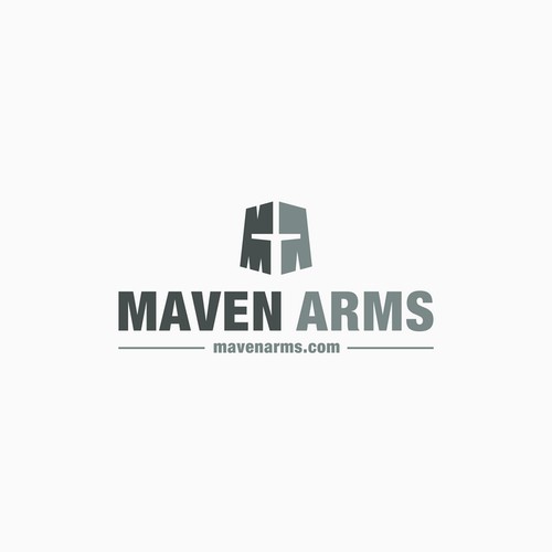 Maven Arms - Black Knight on Silver Shield (With Swords Optional)