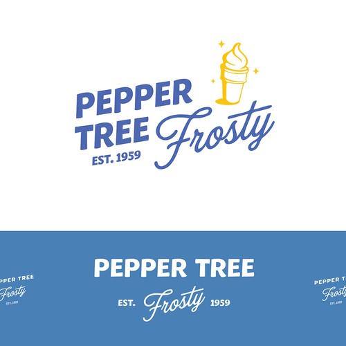 Logo on pet for ice cream shop.