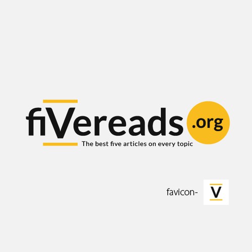 Create a website logo for www.FiveReads.org