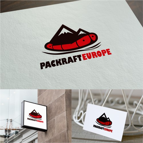 design proposal logo packraft europe